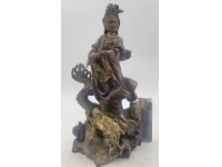 龍頭観音像　銅器　鋳金工芸　仏像