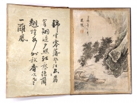 【 羅聘山水冊帖 】　山水画と詩、全肉筆