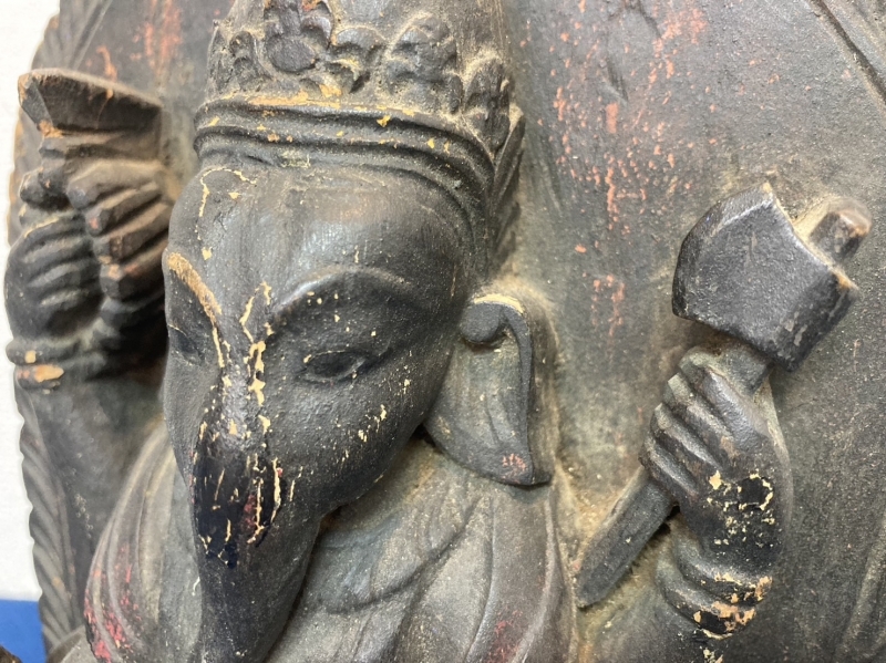 エーワンインドファミリGaneshガネーシャ像神Lord Shiva Hindu Rare真鍮ターコイズコーラルアート+現金封筒( 10個パック) 