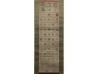 赤穂浪士　木版画【47士印】紙本　掛軸（47samurai　Forty seven rōnin）