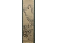 春木南溟 【山水図】 紙本　掛軸　Edo　Kakejiku　Hanging scroll